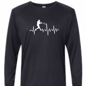 Long sleeve dri fit men's performance baseball shirt UPF 50+ NWT